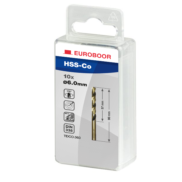 Спиральные свёрла HSS-Co Ø 1 - 13 мм