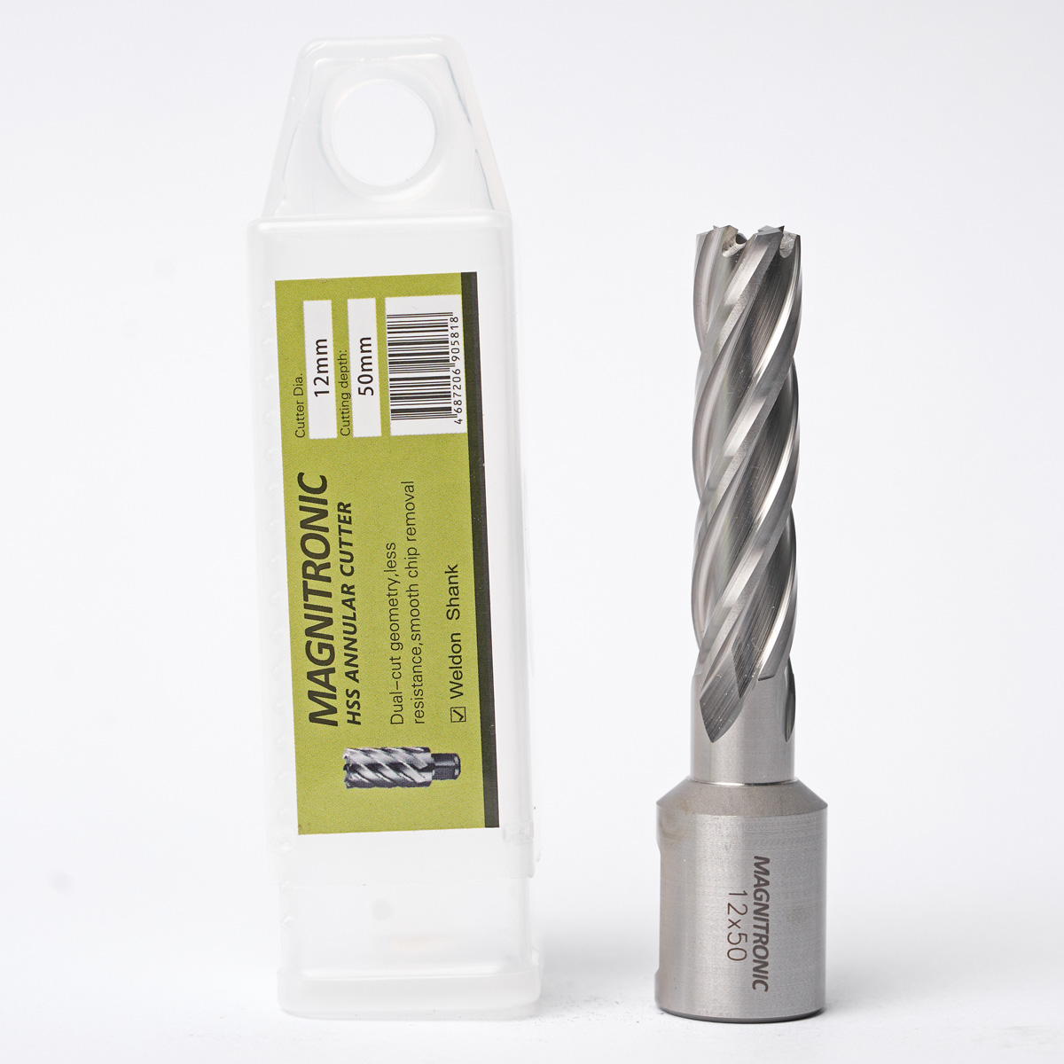 Корончатые свёрла Magnitronic HSS, глубина сверления 50 мм, Weldon 19