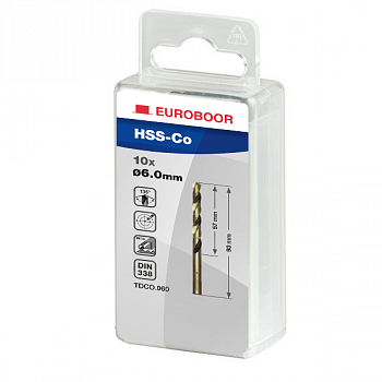 Спиральные свёрла HSS-Co Ø 1 - 13 мм